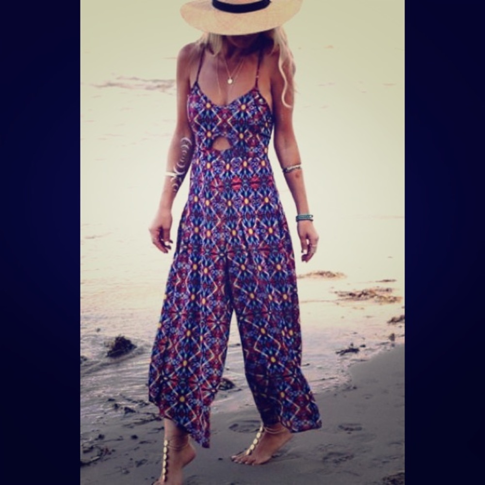 Tysa Jagger Jumpsuit in Gateway Bird of Paradise